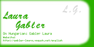 laura gabler business card